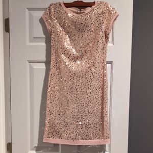 Vince Camuto Pink Sequin Dress